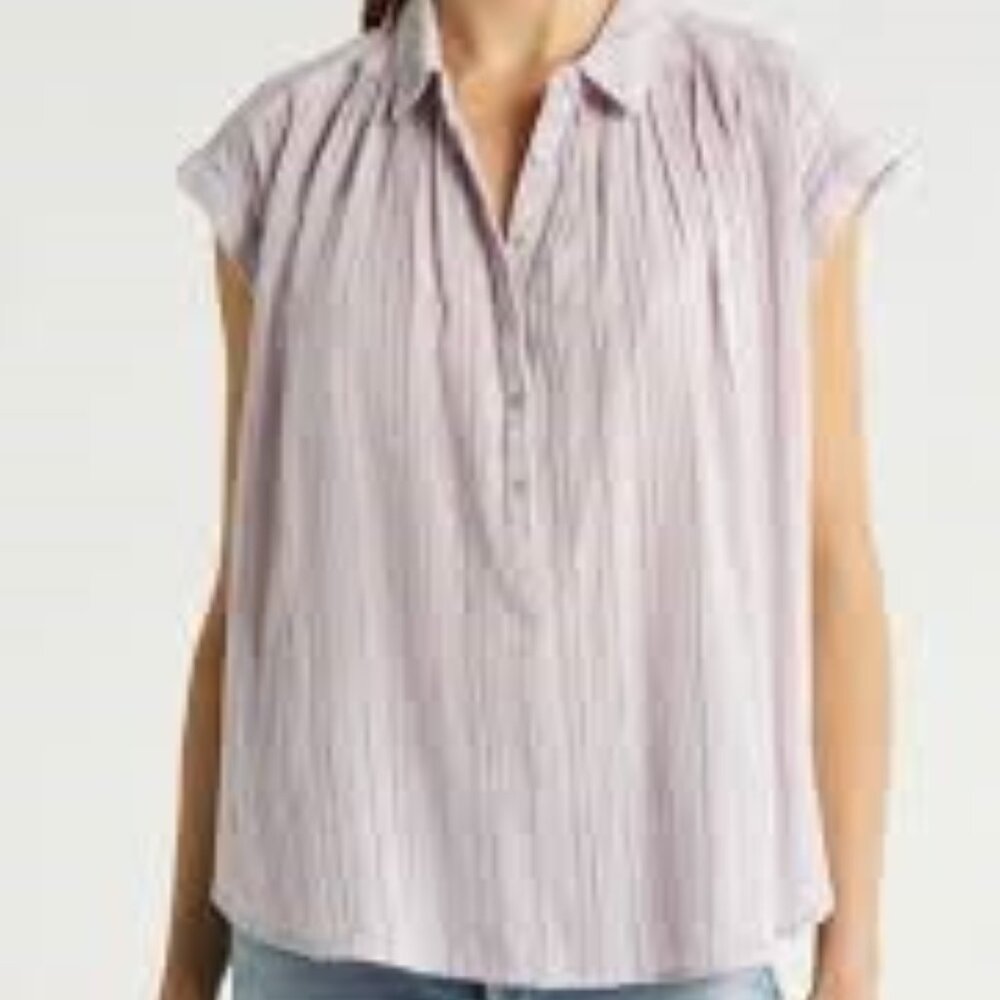 LOFT | Ann Taylor Mauve Purple Silk Sleeveless Blouse